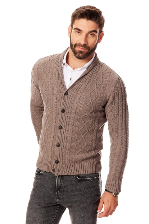 Lanieri-Fashion-brązowy-sweter-meski-guziki-welna.jpg.