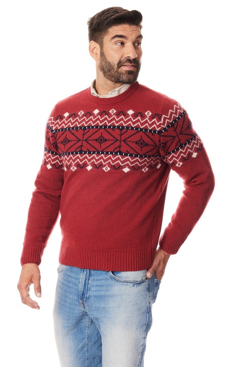 Lanieri-Fashion-bordowy-sweter-meski-norweski-wzor-czarno-kremowy-welna.jpg.