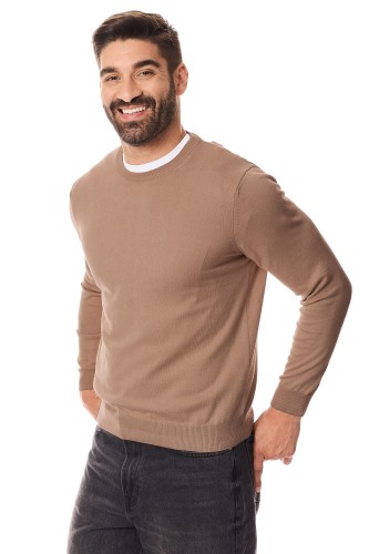 Lanieri - Fashion - sweter - męski - półgolf - beżowy - 10-102-01-W -127 - A5.jpg