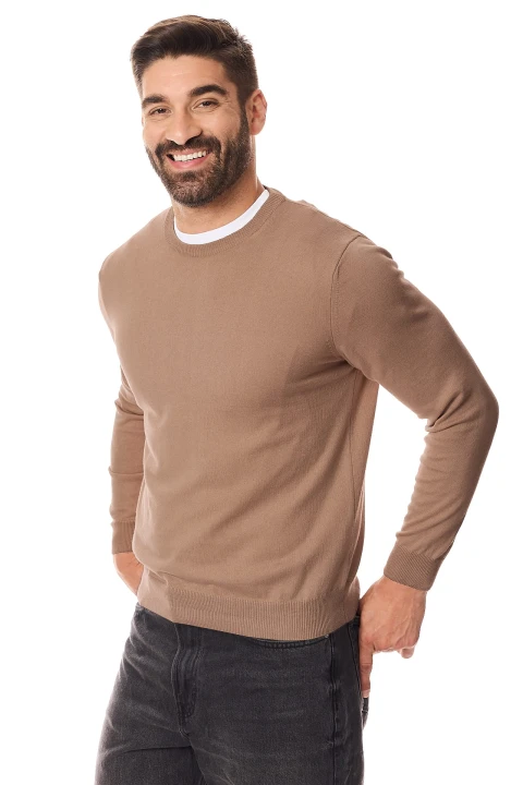 Lanieri - Fashion - sweter - męski - półgolf - beżowy - 10-102-01-W -127 - A5.jpg