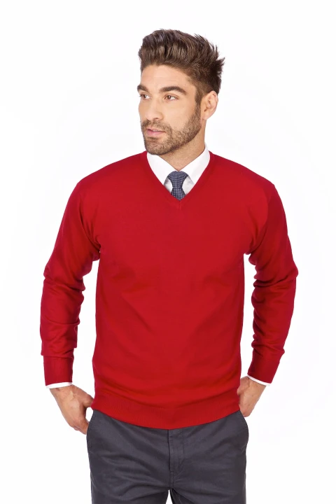sweter-meski-w-serek-wełna-akryl-czerwony-klasyka-elegancki-Lanieri-Fashion.jpg