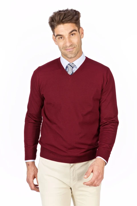 sweter-meski-w-serek-wełna-akryl-bordowy-klasyka-elegancki-Lanieri-Fashion.jpg