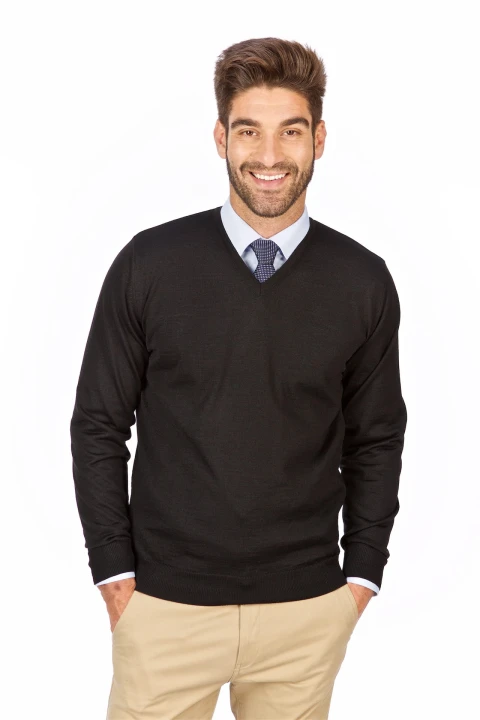 Lanieri-fashion-sweter-meski-swetry-meskie-czarny-szpic-10-101-00-01-A1 sweter męski w kolorze czarnym w szpic.jpg