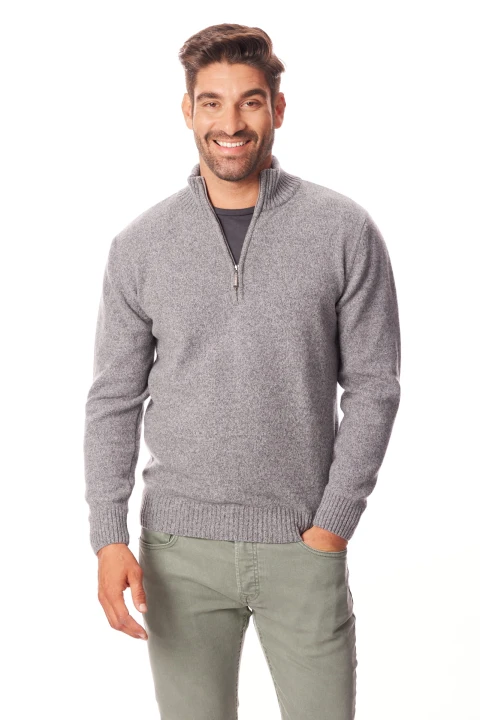 Lanieri-Fashion-popielaty-sweter-meski-wysoka-stojka-wzor-troyer-welna-zamek-elegancki-modny.jpg