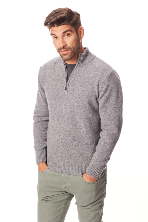 Lanieri-Fashion-popielaty-sweter-meski-wysoka-stojka-wzor-troyer-welna-zamek-elegancki-modny.jpg